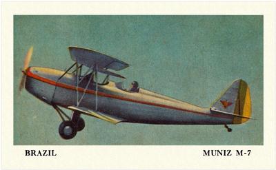 1940 Cracker Jack Fighting Planes (E151) #NNO Brazil: Muniz M-7 Front
