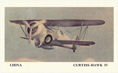 1940 Cracker Jack Fighting Planes (E151) #NNO China: Curtiss-Hawk IV Front