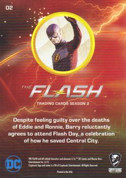 2017 Cryptozoic The Flash Season 2 - Rainbow Foil #2 Flash Day! Back