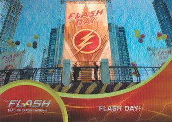 2017 Cryptozoic The Flash Season 2 - Rainbow Foil #2 Flash Day! Front