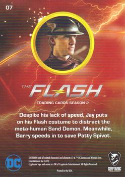 2017 Cryptozoic The Flash Season 2 - Rainbow Foil #7 Two Flashes to the Rescue! Back