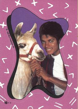 1984 Topps Michael Jackson - Stickers #10 Michael Jackson Front