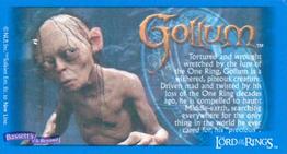 2003 Bassett Lord of the Rings: The Two Towers #NNO Gollum Front