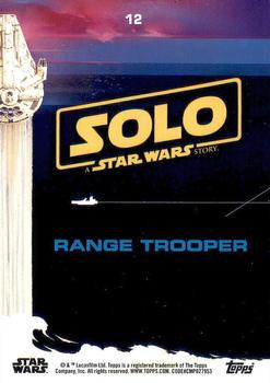 2018 Topps Solo: A Star Wars Story #12 Range Trooper Back