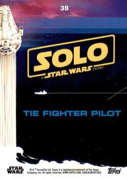 2018 Topps Solo: A Star Wars Story #39 TIE Fighter Pilot Back