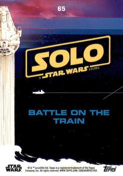 2018 Topps Solo: A Star Wars Story #65 Battle on the Train Back