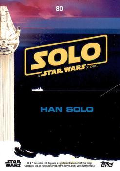 2018 Topps Solo: A Star Wars Story #80 Han Solo Back