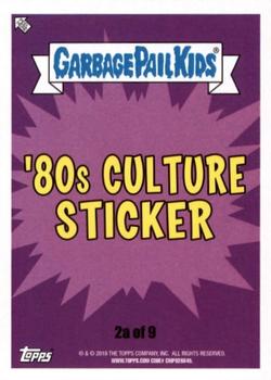 2018 Topps Garbage Pail Kids We Hate the '80s - Puke #2a Neon Art Back