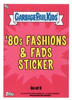 2018 Topps Garbage Pail Kids We Hate the '80s - Puke #6a Flattop Aesop Back