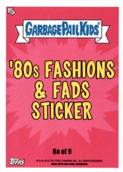 2018 Topps Garbage Pail Kids We Hate the '80s - Bruised #8a Kirk Cardigan Back