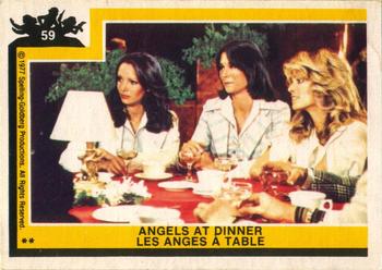 1977 O-Pee-Chee Charlie's Angels #59 Angels At Dinner Front