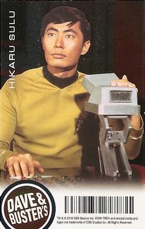 2016 Dave & Buster's Star Trek: The Original Series - Foil #NNO Hikaru Sulu Back