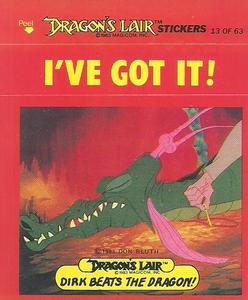 1984 Fleer Dragon's Lair #13 I've Got It Front