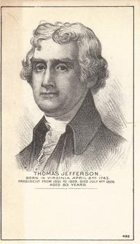 1880-85 U.S. Presidents (HD2a) #NNO Thomas Jefferson Front