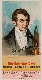 1887 Lone Jack Inventors and Inventions (N365) #NNO Humphry Davy Front