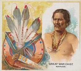 1888 Allen & Ginter The American Indian (N36) #NNO Great War Chief Front