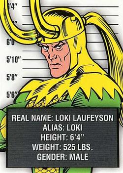 2015 Rittenhouse Marvel The Avengers Silver Age - Classic Villains #V1 Loki Front