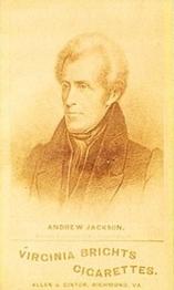 1885-89 Allen & Ginter Presidents of the United States (N51) #NNO Andrew Jackson Front