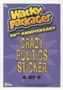 2017 Topps Wacky Packages 50th Anniversary - Blue #6 Hillary Clinton Computer Wipes Back