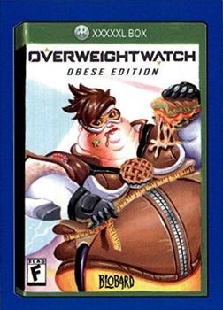 2017 Topps Wacky Packages 50th Anniversary - Blue #9 Overweight watch: Obese Edition Front
