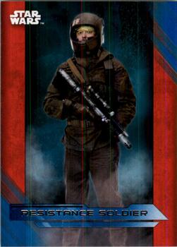 2017 Topps Star Wars: The Last Jedi - Blue #50 Resistance Soldier Front