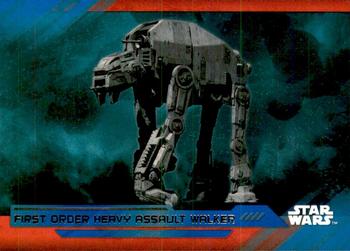 2017 Topps Star Wars: The Last Jedi - Blue #66 First Order Heavy Assault Walker Front
