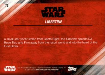 2017 Topps Star Wars: The Last Jedi - Blue #73 Libertine Back