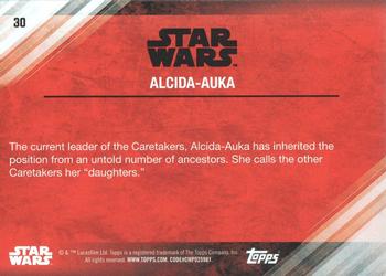 2017 Topps Star Wars: The Last Jedi - Green #30 Alcida-Auka Back