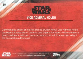 2017 Topps Star Wars: The Last Jedi - Red #29 Vice Admiral Holdo Back