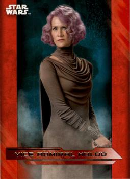 2017 Topps Star Wars: The Last Jedi - Red #29 Vice Admiral Holdo Front