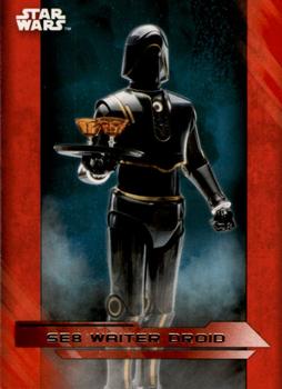 2017 Topps Star Wars: The Last Jedi - Red #34 SE8 Waiter Droid Front