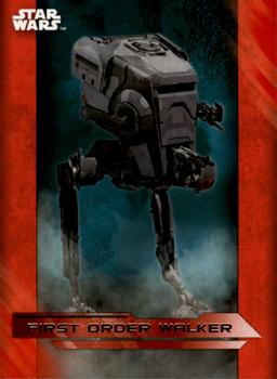 2017 Topps Star Wars: The Last Jedi - Red #61 First Order Walker Front