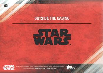 2017 Topps Star Wars: The Last Jedi - Red #90 Outside the Casino Back