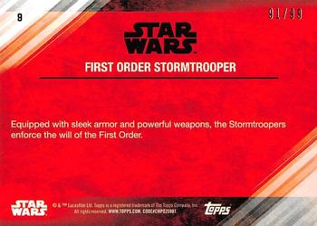 2017 Topps Star Wars: The Last Jedi - Silver #9 First Order Stormtrooper Back