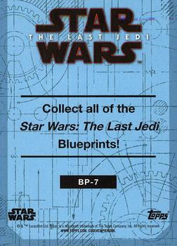 2017 Topps Star Wars: The Last Jedi - Blueprints and Schematics #BP-7 R2-D2 Back