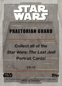 2017 Topps Star Wars: The Last Jedi - Character Portraits #CP-12 Praetorian Guard Back