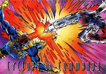 1995 Hardees X-Men Timegliders #1 Cyclops / Commando Front