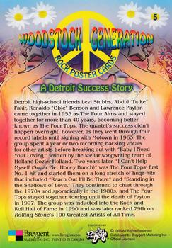 2010 Breygent Woodstock Generation Rock Poster Cards #5 A Detroit Success Story Back