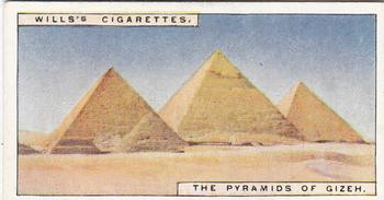 1926 Wills's Wonders of the Past #9 The Pyramids of Gizeh Front