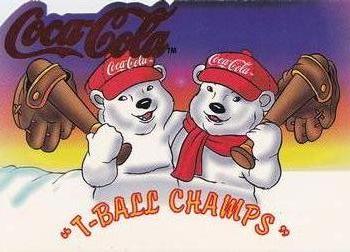 1996 Collect-A-Card Coca-Cola Polar Bears - T-Ball Practice #SP-6 