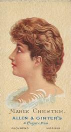1888 Allen & Ginter World's Beauties (N27) #NNO Marie Chester Front