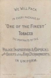 1888 D. Buchner & Co. Police Inspectors & Captains (N288) #NNO James Ennis Back