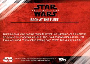 2018 Topps Star Wars The Last Jedi Series 2 #11 Back at the Fleet Back