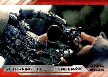 2018 Topps Star Wars The Last Jedi Series 2 #13 Returning the Lightsaber Front