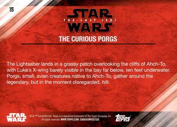 2018 Topps Star Wars The Last Jedi Series 2 #15 The Curious Porgs Back
