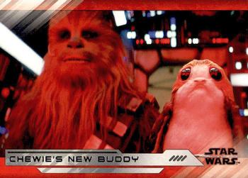 2018 Topps Star Wars The Last Jedi Series 2 #86 Chewie's New Buddy Front