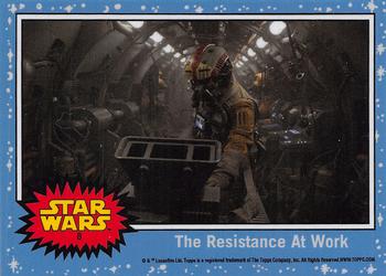 2017 Topps Now Star Wars: Countdown to Episode VIII #8 The Resistance at Work Front