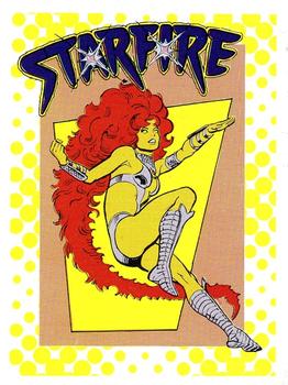 1987 DC Comics Backing Board Cards #14 Starfire Front
