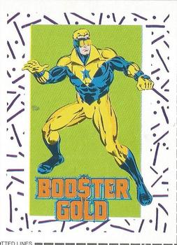 1989 DC Comics Backing Board Cards #57 Booster Gold Front