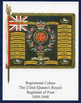 2012 Regimental Colours : The Queen's Royal Regiment (West Surrey) 2nd Series #3 Regimental Colour The 2/2nd (Queen's Royal) Regiment of Foot 1859-1948 Front